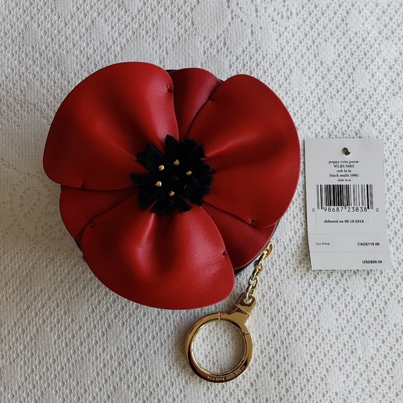 Kate Spade Poppy Coin Purse NWT - Picture 6 of 7